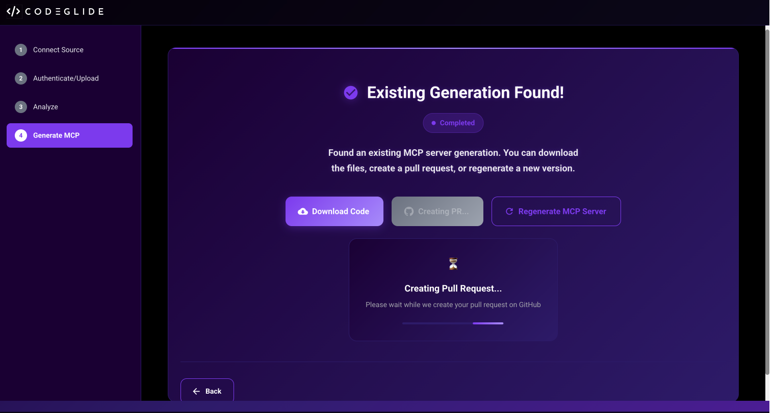 Step 8: Pull request creation
